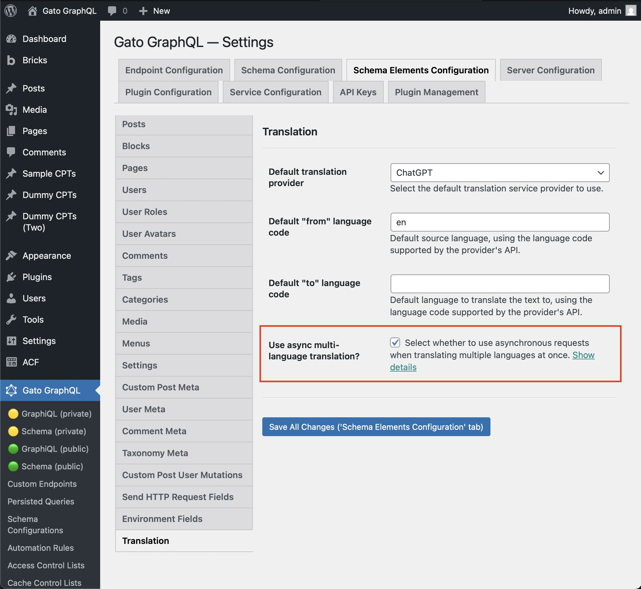 Использование режима sync/async для перевода на несколько языков одновременно