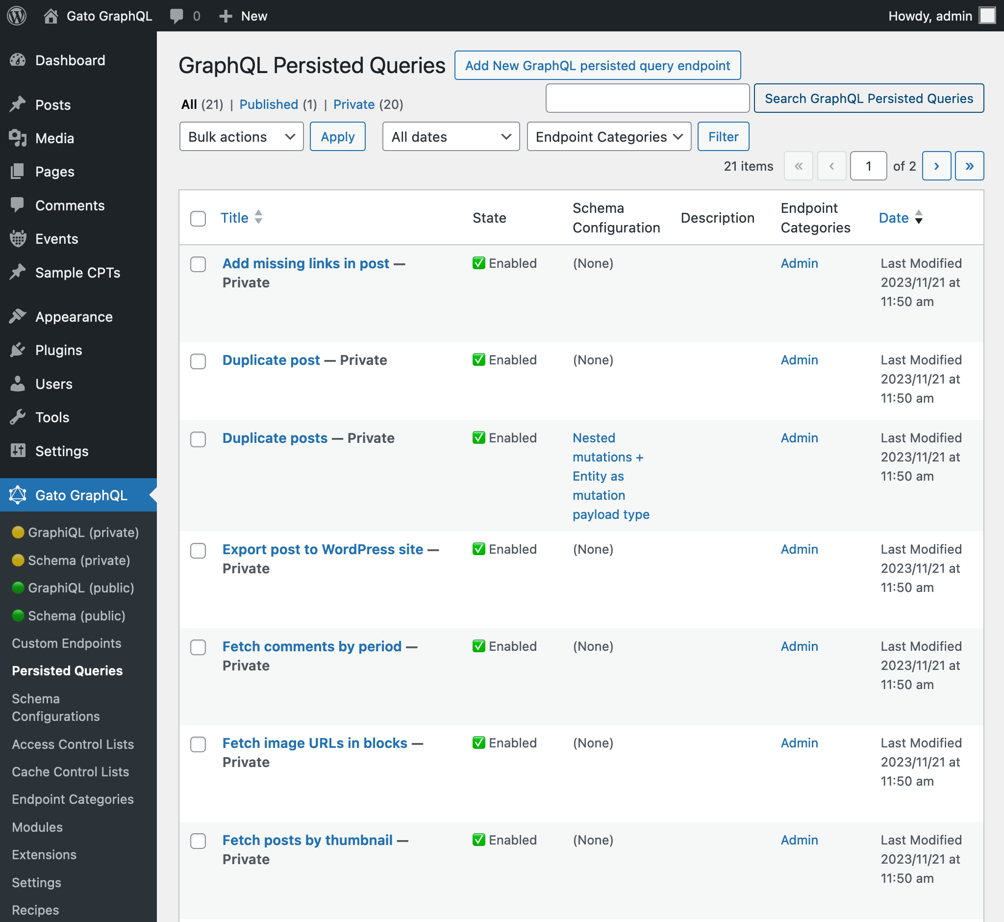 Предопределённые Persisted Queries