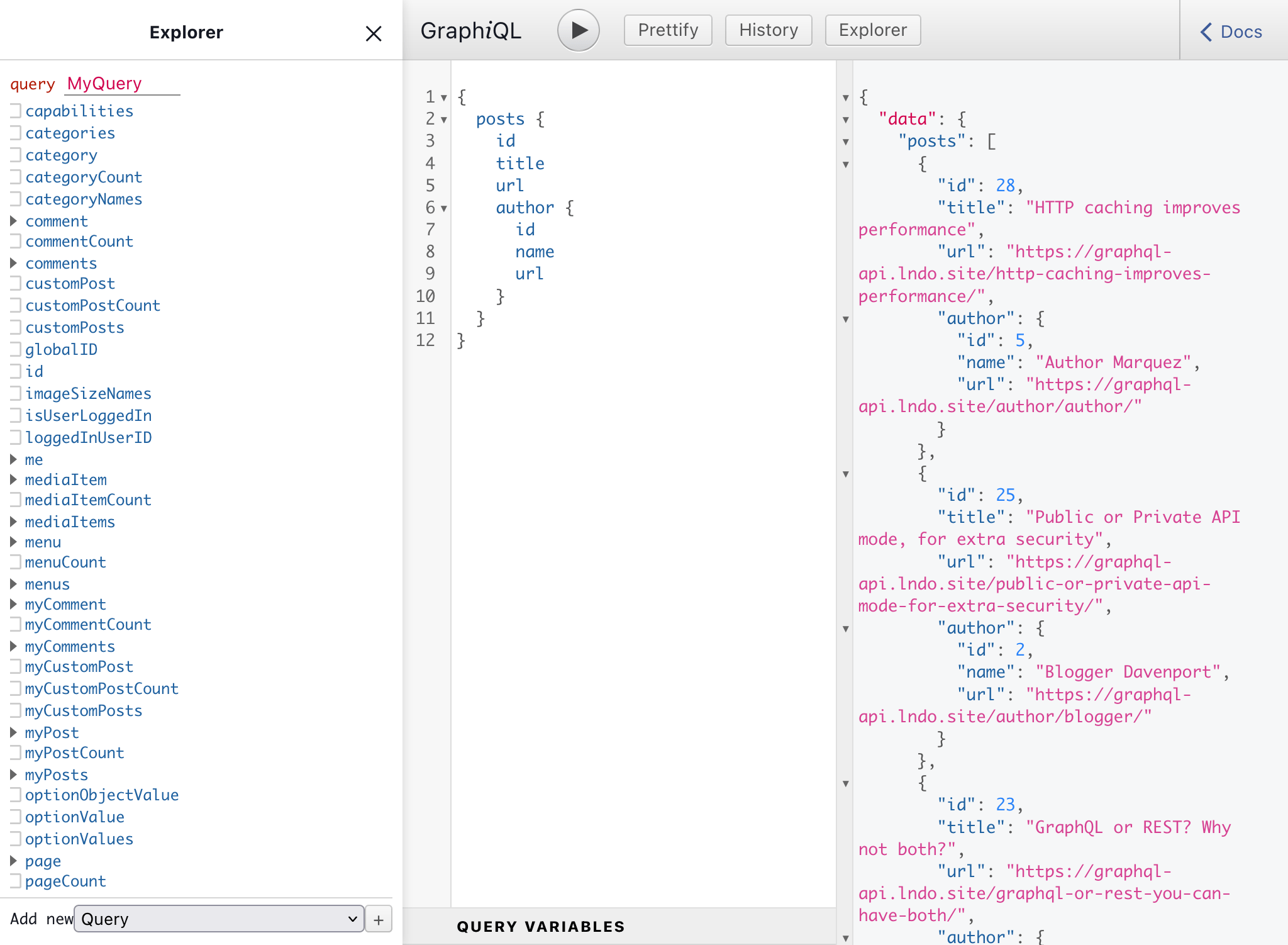 Клиент GraphiQL пользовательского endpoint Клиент GraphiQL пользовательского endpoint