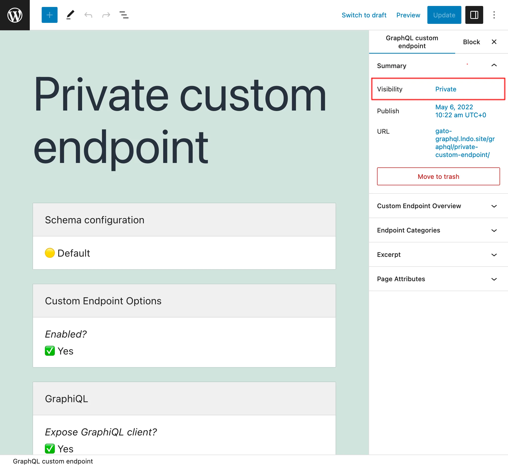 Приватный пользовательский Endpoint Приватный пользовательский Endpoint