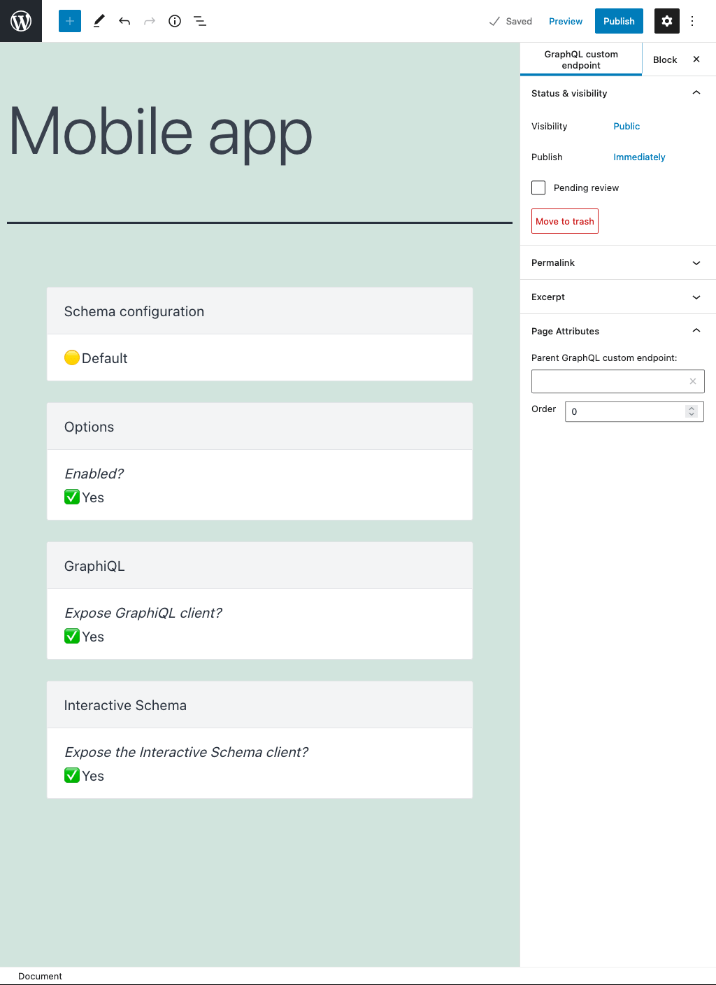 Опции в Custom Endpoint Опции в Custom Endpoint