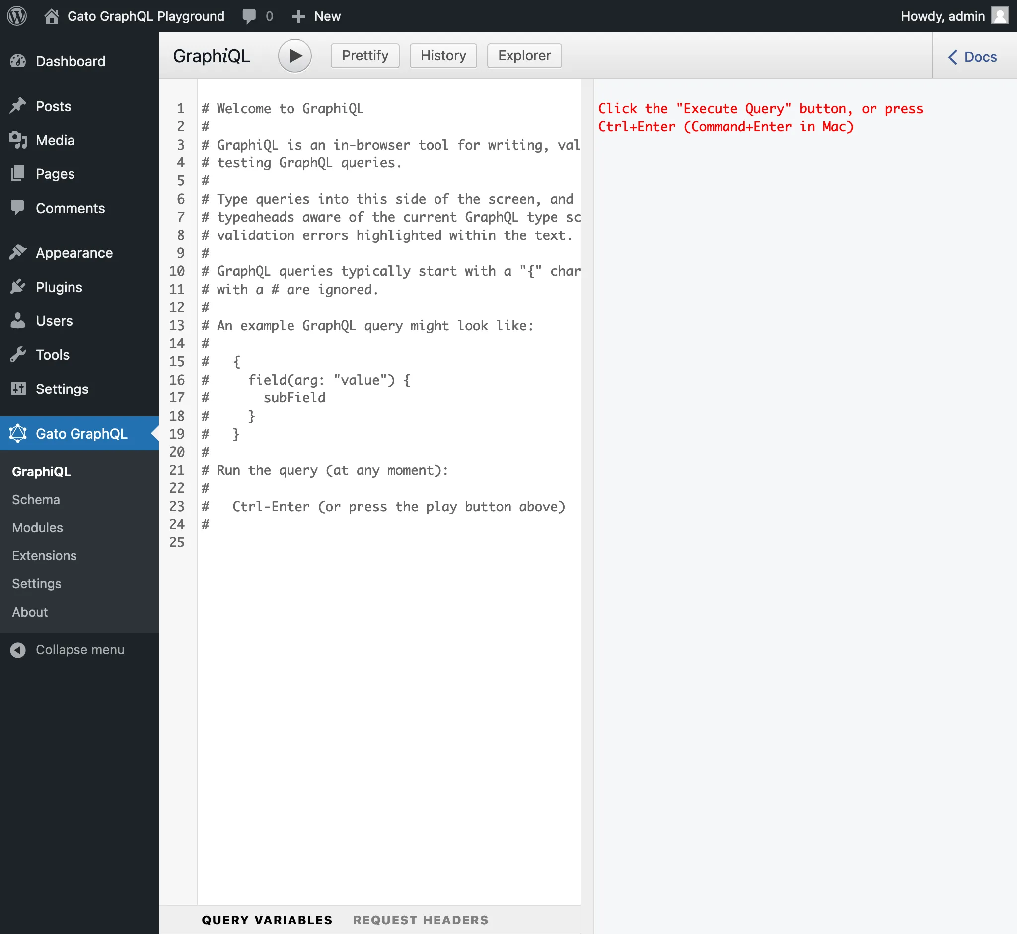 Gato GraphQL был упрощён