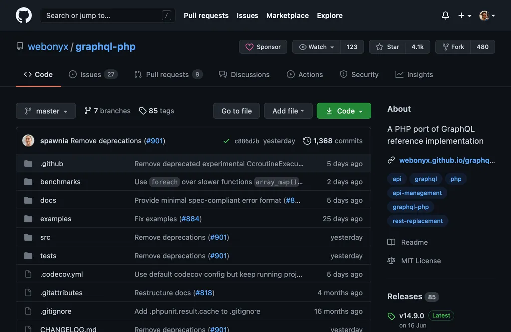 webonyx/graphql-php — «PHP-реализация эталонной реализации GraphQL» webonyx/graphql-php — «PHP-реализация эталонной реализации GraphQL»